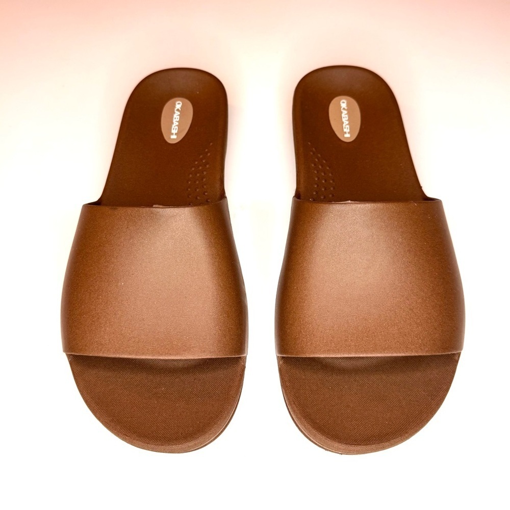 Okabashi Cruise Women's Slide Sandals-Toffee Size 8